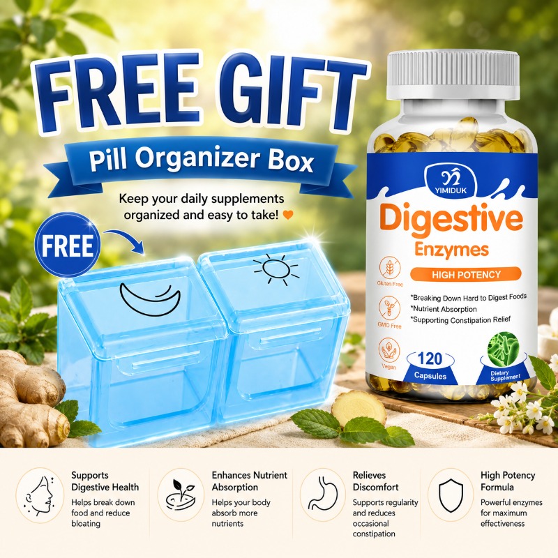 Digestive Enzyme Blend - Organische spijsverteringsenzymen capsules, met probiotische mix,