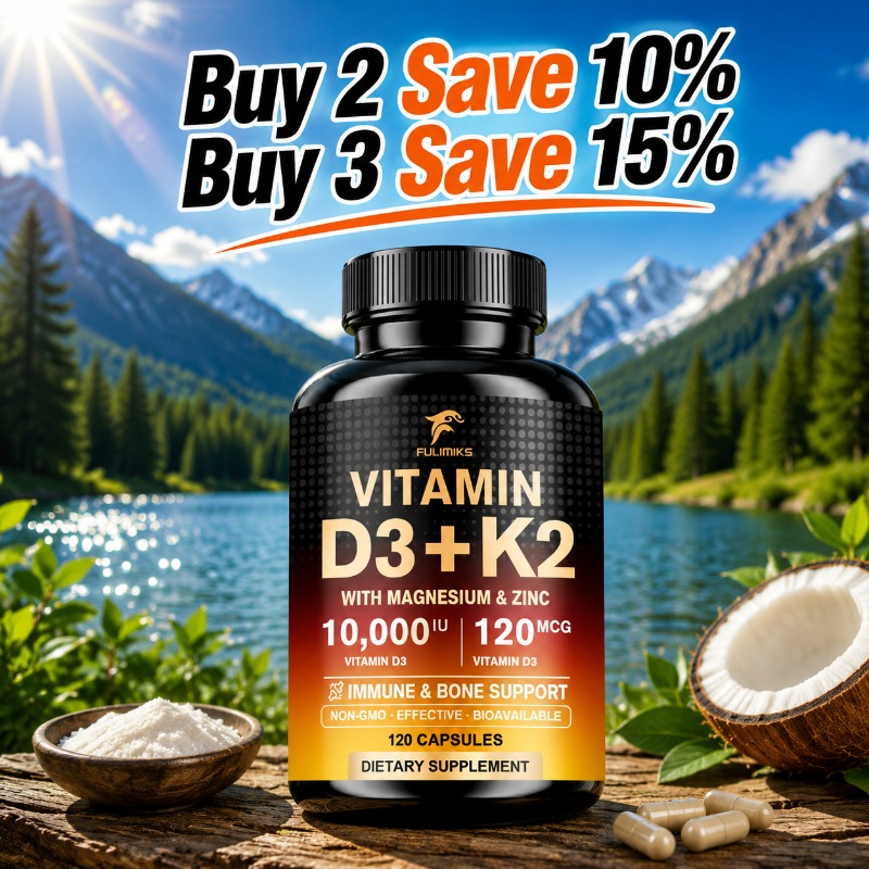 Nutrition Zinc - 10000IE Vitamin D3 K2-supplement, met magnesium