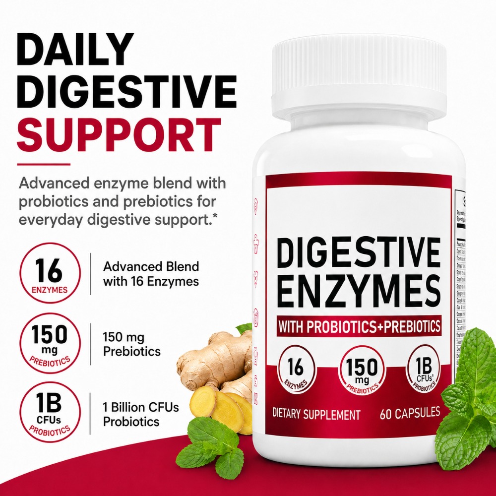 Digestive Enzyme Blend - Spijsverteringsenzymen met 1 miljard CFU probiotica