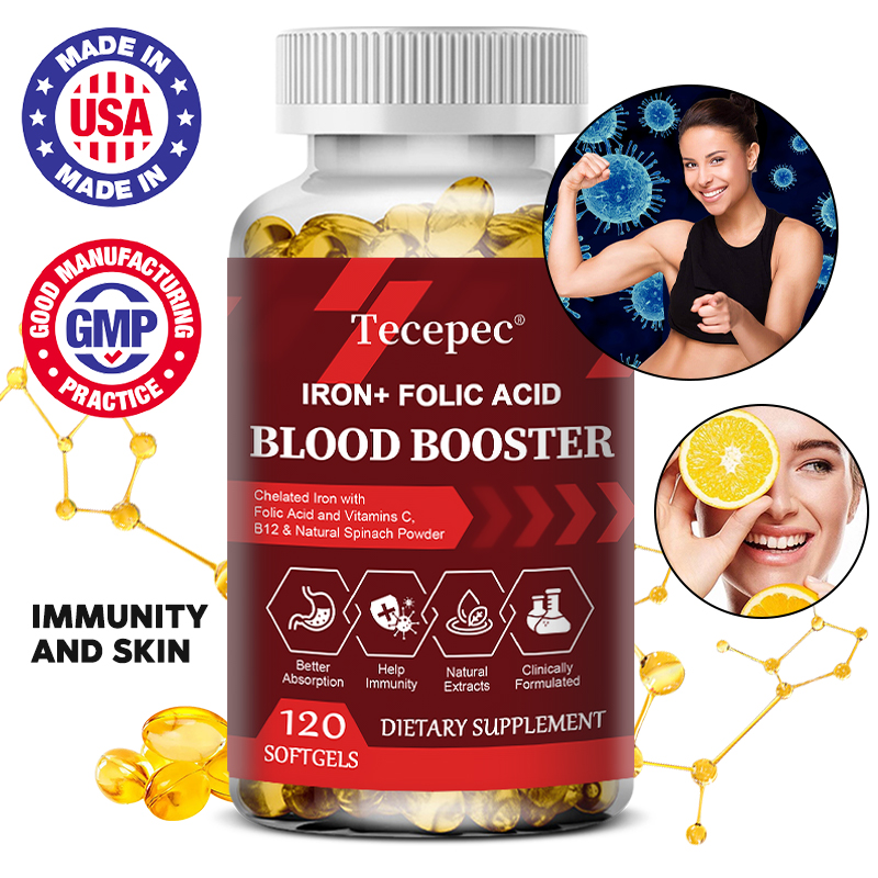 Nutrition Zinc - IJzer + foliumzuursupplement, met vitamine C,