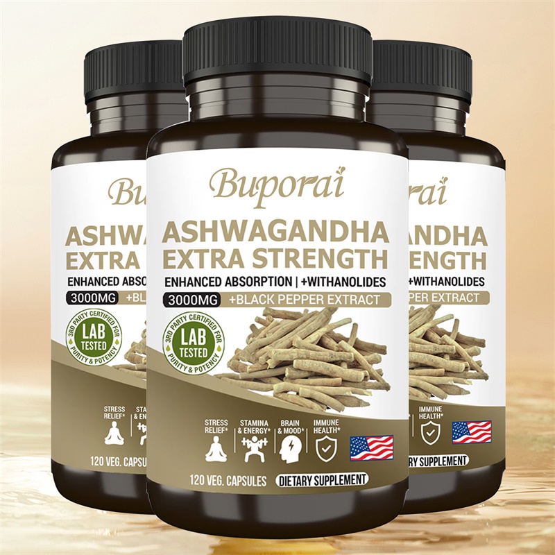 Ashwagandha Extract Root - Ashwagandha Wortel Extract Capsules met Zwarte