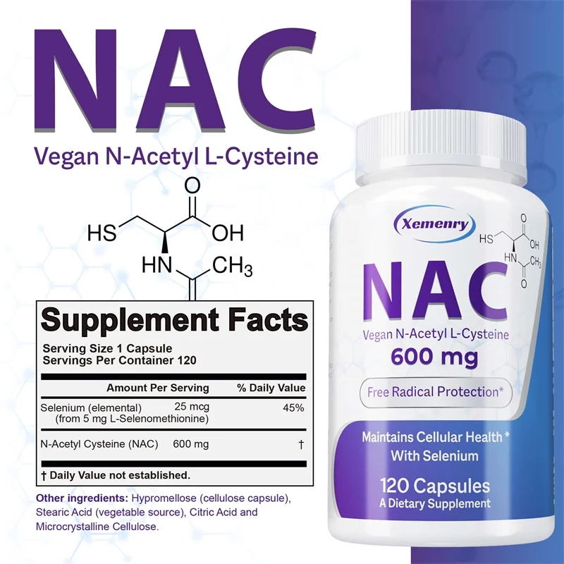 NAC-capsules 600 mg - Onderste - Nac N Acetyl Cysteine recensie en prijs