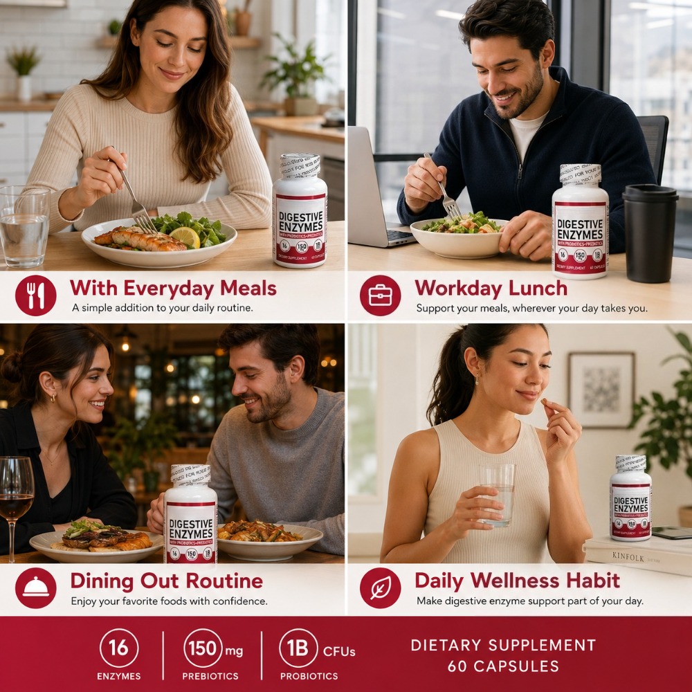 Spijsverteringsenzymen met 1 m - Digestive Enzyme Blend recensie en prijs