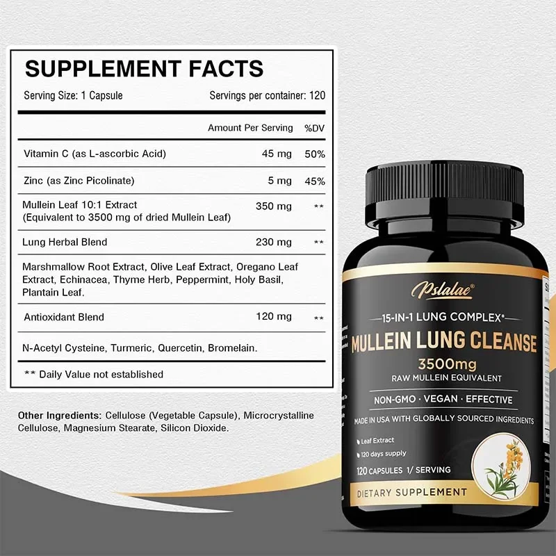 Mullein Longreiniging - Ademha - Nac N Acetyl Cysteine recensie en prijs