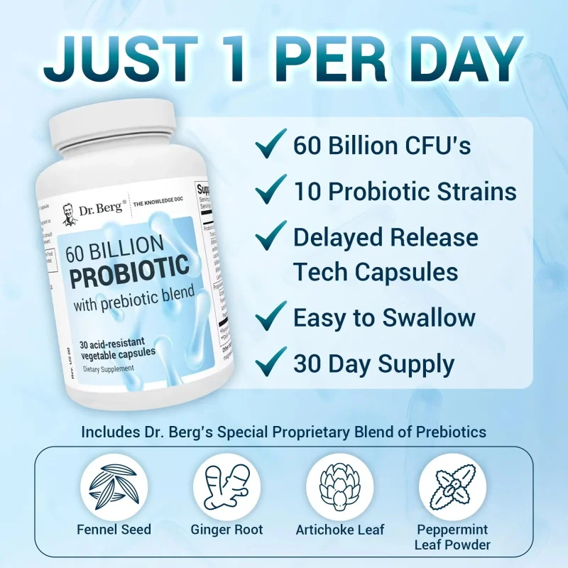 Dr. Berg 60 miljard 10.000 sta - Probiotic 60 Billion recensie en prijs